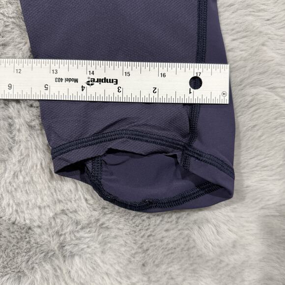 Lululemon Pants Womens 10 Purple Black Pace Rival Crop Activewear Side Pockets - Picture 9 of 11